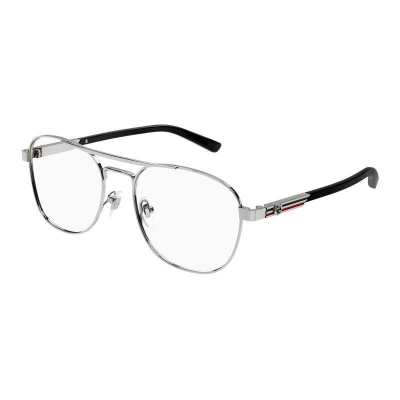 Gucci GG1290O 001 Ruthenium and Black 54mm Eyeglasses