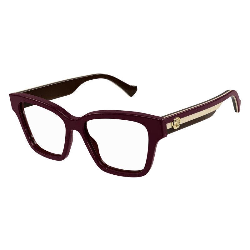 Gucci GG1302O 005 Burgundy 55mm Eyeglasses