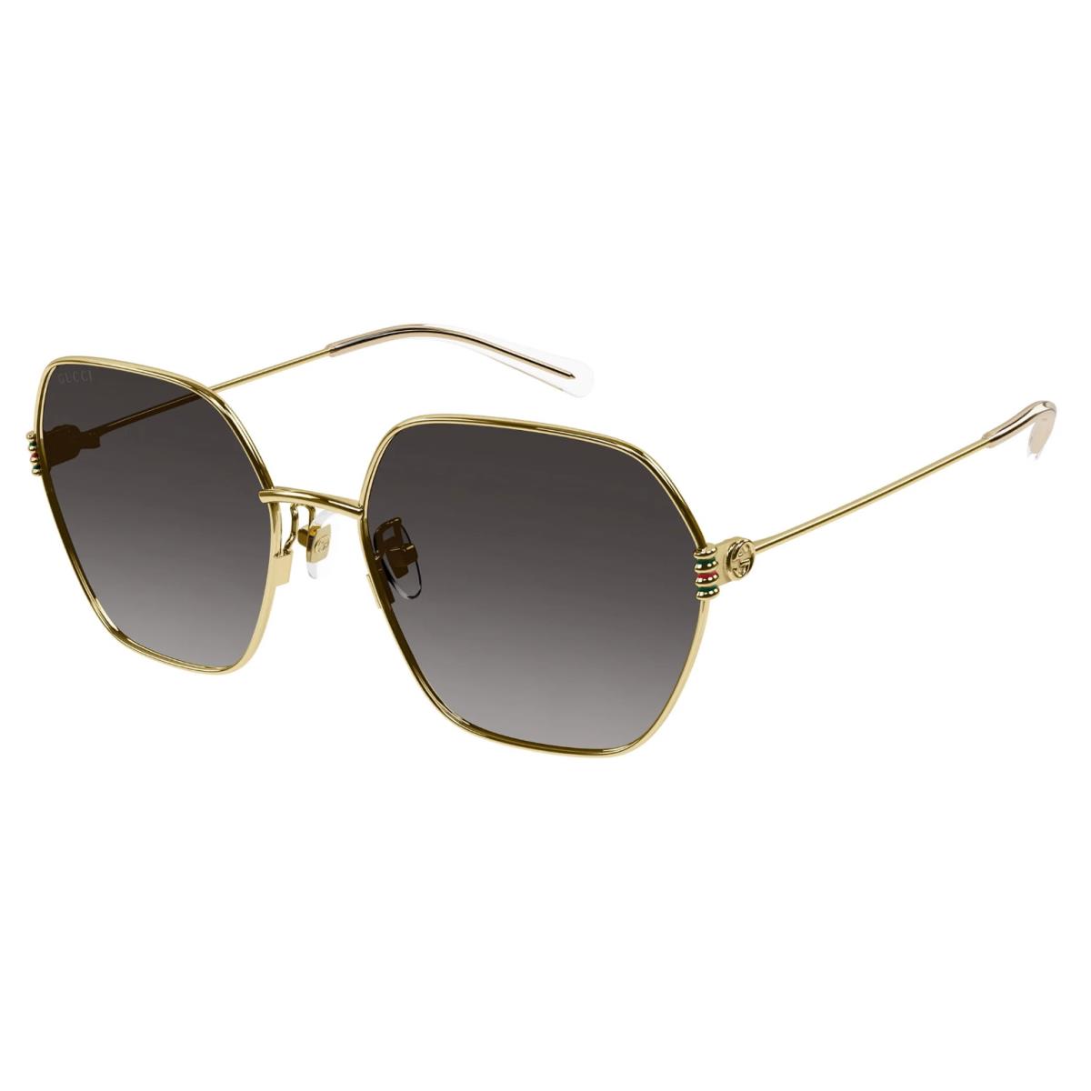 Gucci GG1285SA-001 Women`s Gold Frame / Gray Gradient Lens Sunglasses