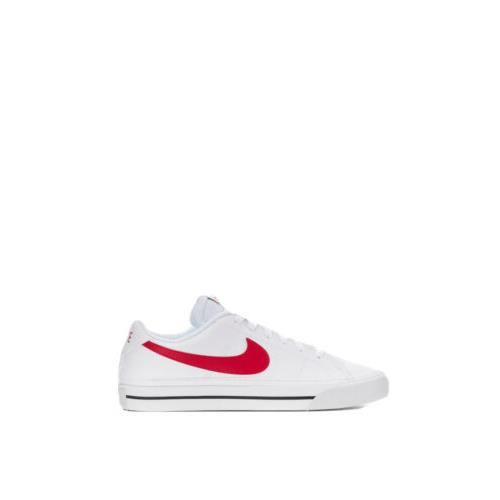 Men Nike Court Legacy Lifestyle Shoes Sneakers White/univ. Red/black DH3162-102 - White/Univ. Red/Black