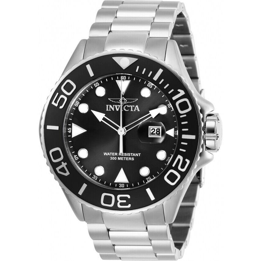 Invicta Men`s Pro Diver Stainless Steel Quartz Diving Black Dial Watch 28765