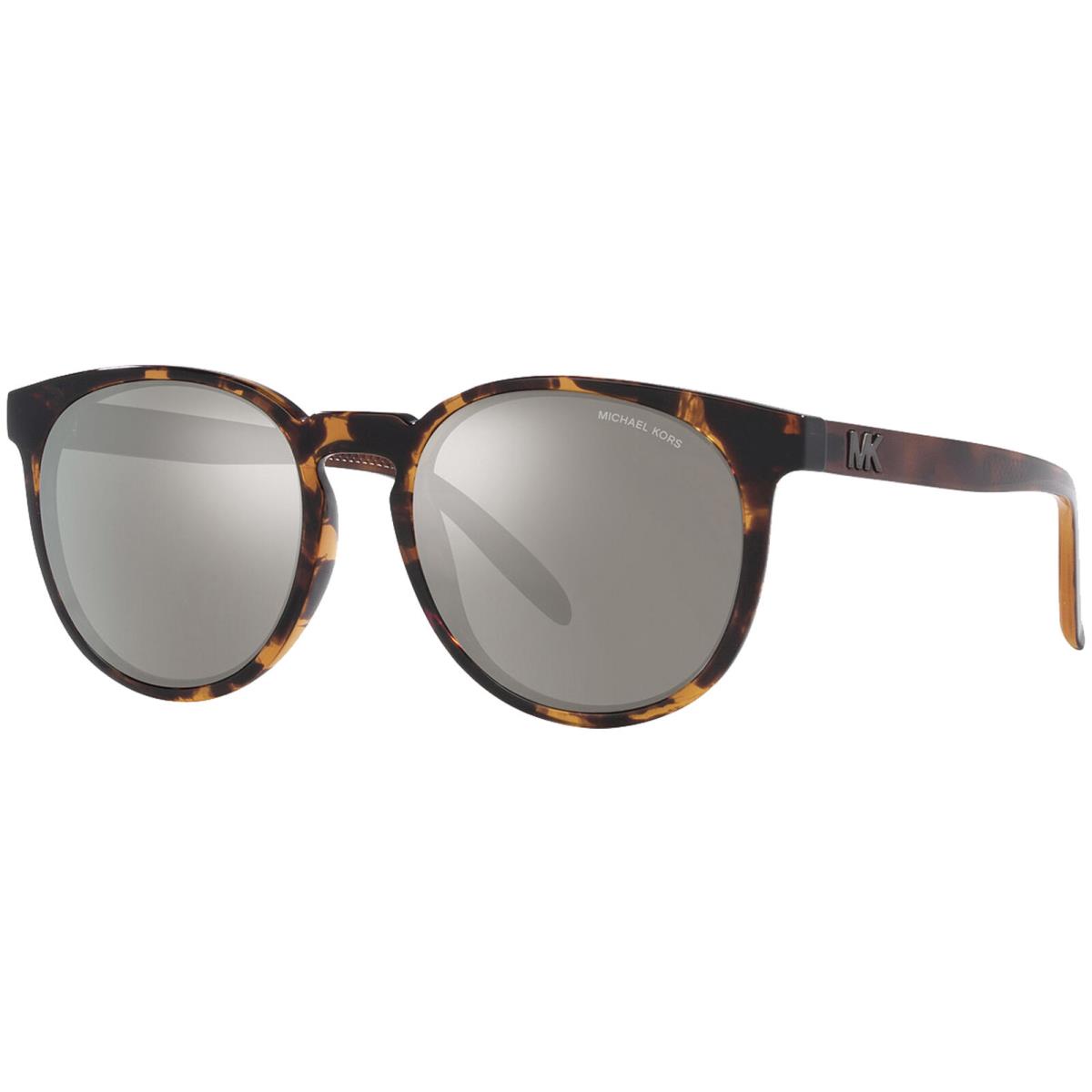 Michael Kors Texas Men`s Dark Tortoise Round Sunglasses - MK2187 30066G 54