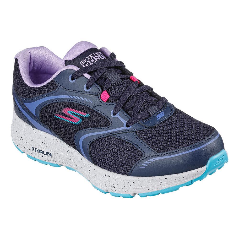 Womens Skechers Gorun Consistent Vivid Horizon Blue Navy Mesh Shoes Medium/Regular