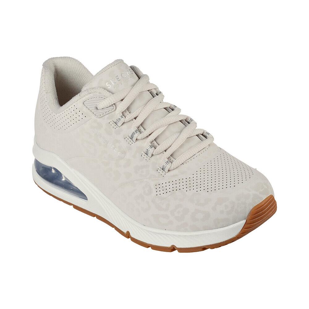 Womens Skechers Street Uno 2 In-kat-neato Off White Suede Shoes