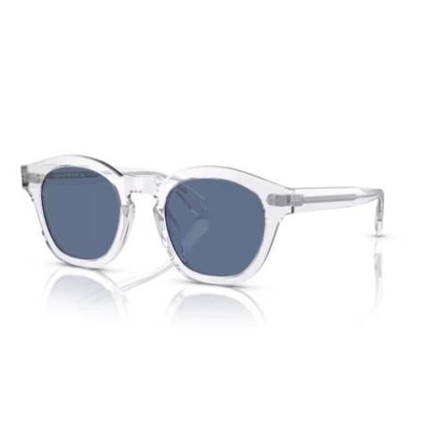 Oliver Peoples 0OV5382SU Boudreau L.a 110180 Crystal/blue Unisex Sunglasses - Frame: , Lens: Blue