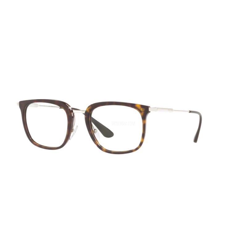 Prada Eyeglasses PR 11UV 2AU1O1 Havana W/ Demo Lens 51MM