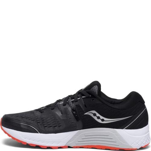 Saucony Guide Iso 2 Men`s Running Shoe US 9.5 2E Wide Black/grey S20465-3 - Black