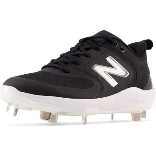 New Balance Women`s Fresh Foam Velo V3 Softball Shoes Black/white Size 9