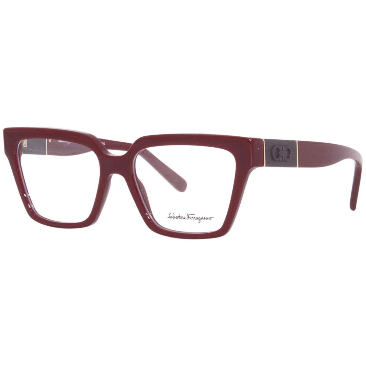 Salvatore Ferragamo SF2919 601 Eyeglasses Frame Women`s Burgundy Full Rim 53mm