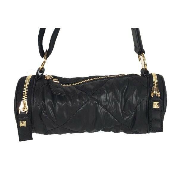 Juicy Couture Black Barrel Hollywood Hideaway Nylon Crossbody Bag