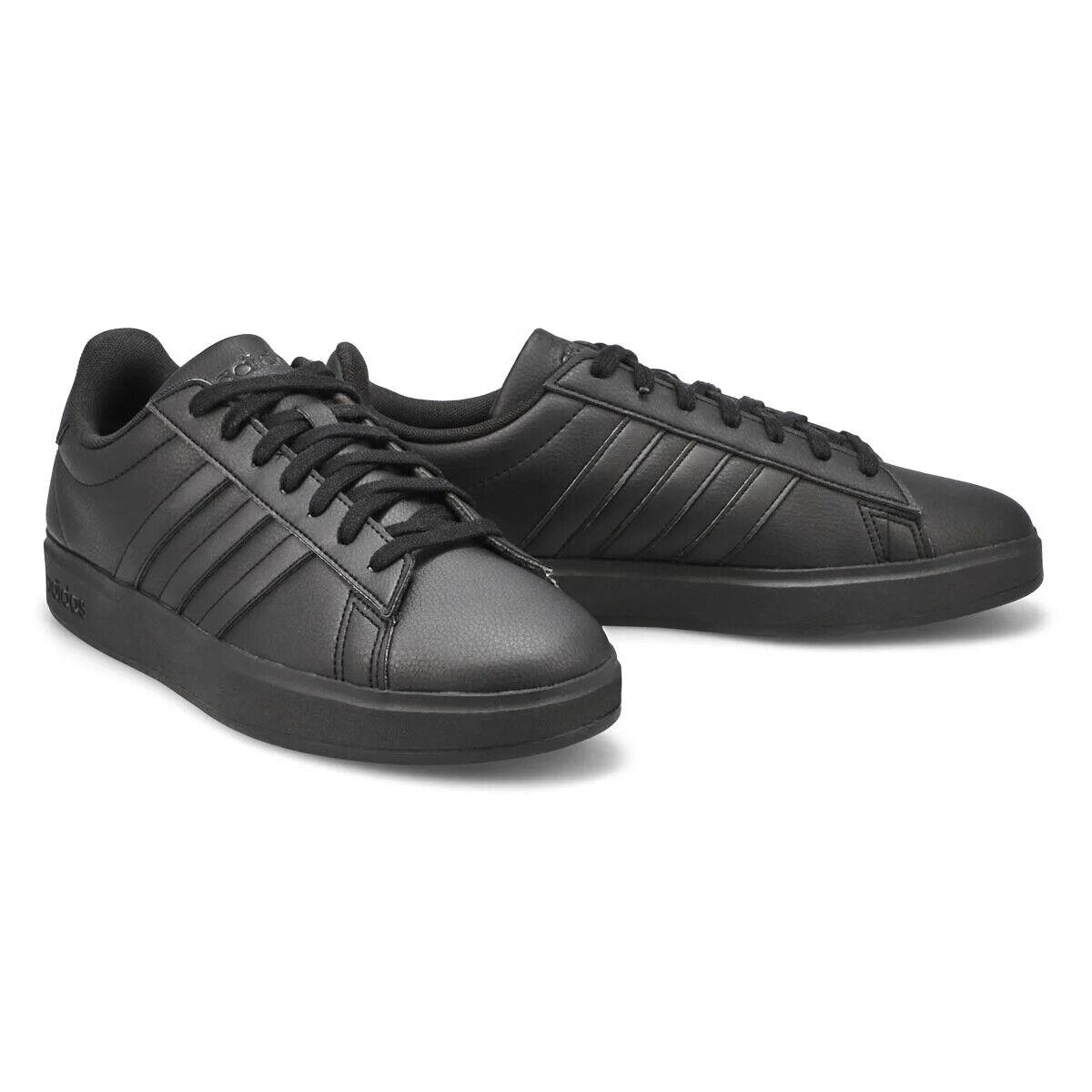Adidas Grand Court 2.0 Men`s Casual Shoes Triple Black GW9198 - Black