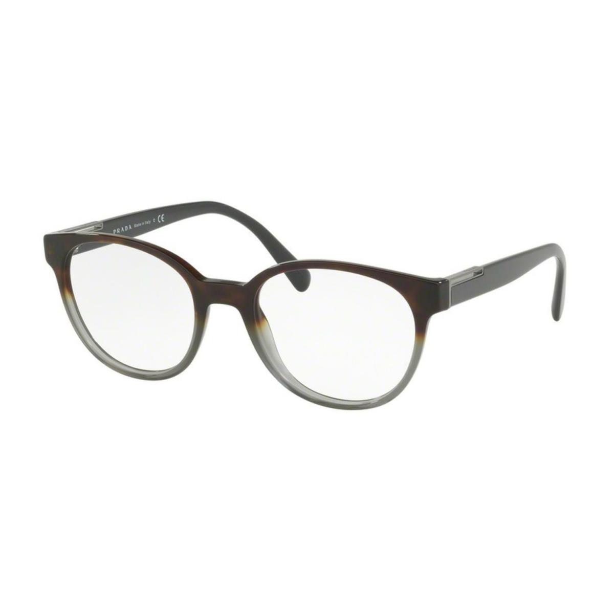 Prada Eyeglasses PR 10UV C7O1O1 Heritage Havana Gradient Grey W/ Demo 52MM