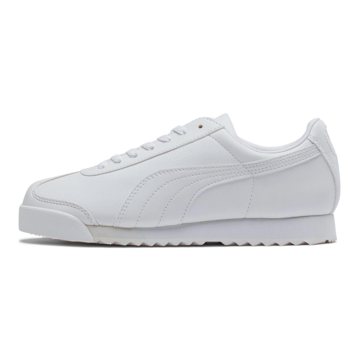 Puma Roma Basic Junior Grade School Sneaker White-light Gray 354259-14 - White