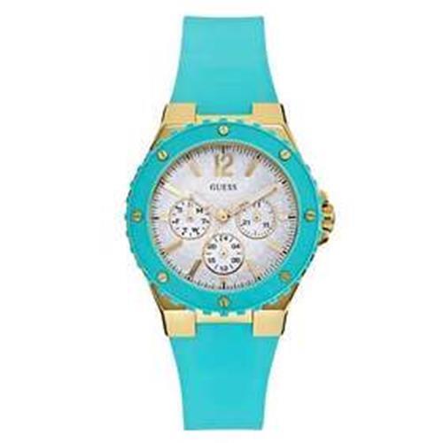 Guess Women`s Chronograph Analog Overdrive White DialW0149L3 Watch