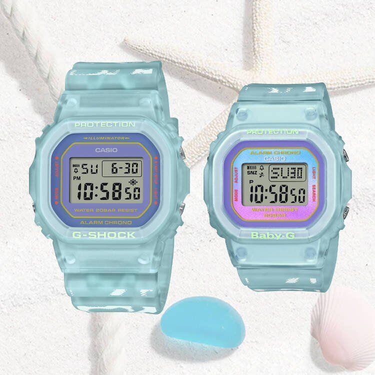 Casio G-shock Baby-g Summer Lover`s Collection Paired Sets Watch SLV-21B-2 - Band: Blue