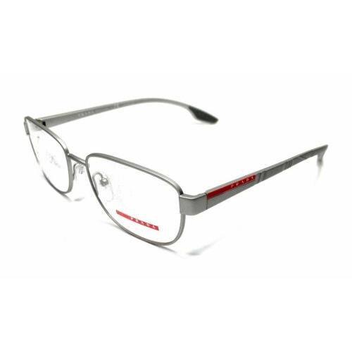 Prada Linea Rossa PS 52LV 4491O1 Silver Men`s Eyeglasses Frame 56 mm