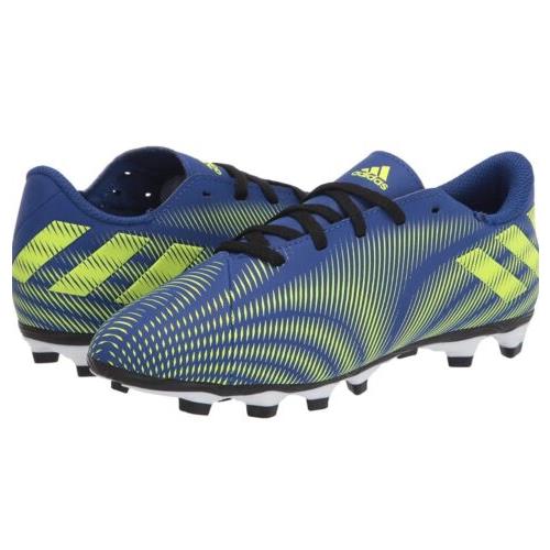 Adidas Boy`s Nemeziz 4 Firm Ground Soccer Shoe Royal Blue/solar Yellow Size 5.5 - Royal Blue/Solar Yellow