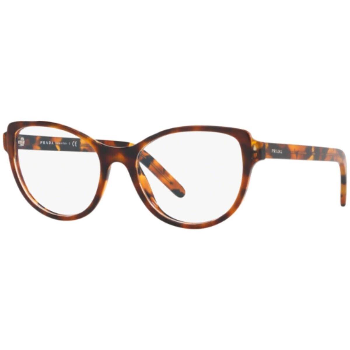 Prada Eyeglasses PR 12VV 4881O1 Catwalk Top Havana/spotted Havan W/demo 52MM