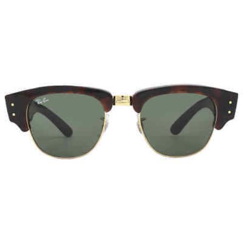 Ray Ban Mega Clubmaster Green Square Unisex Sunglasses RB0316S 990/31 50 - Frame: , Lens: Green
