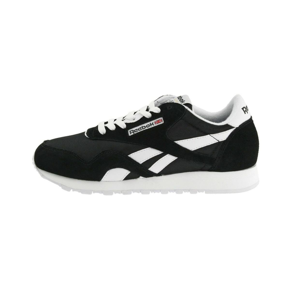 Reebok Classic Nylon Knit Black White Running Shoes Women Sneakers - Black