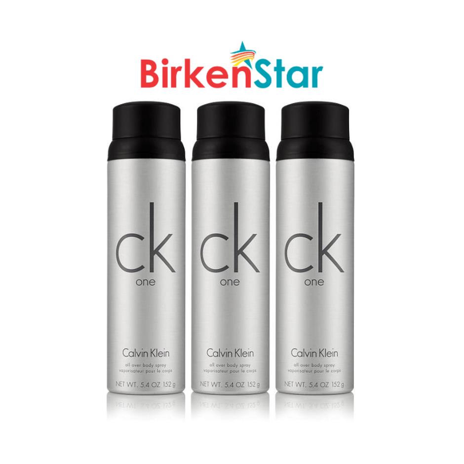 Calvin Klein CK One Body Spray 5.4 oz 3 pk Great Price