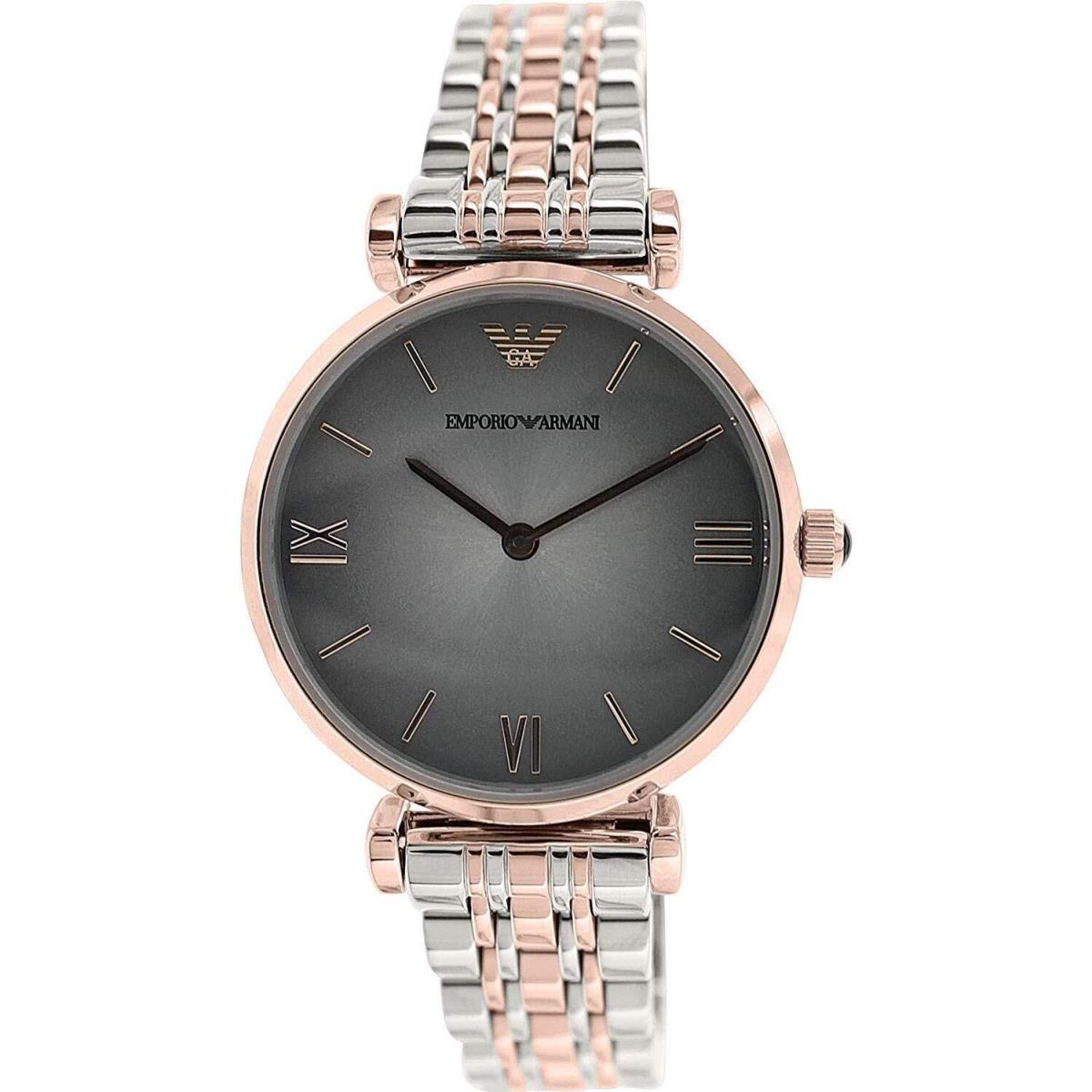 Emporio Armani Women`s Retro AR1725 Grey Stainless-steel Analog Quartz Watch