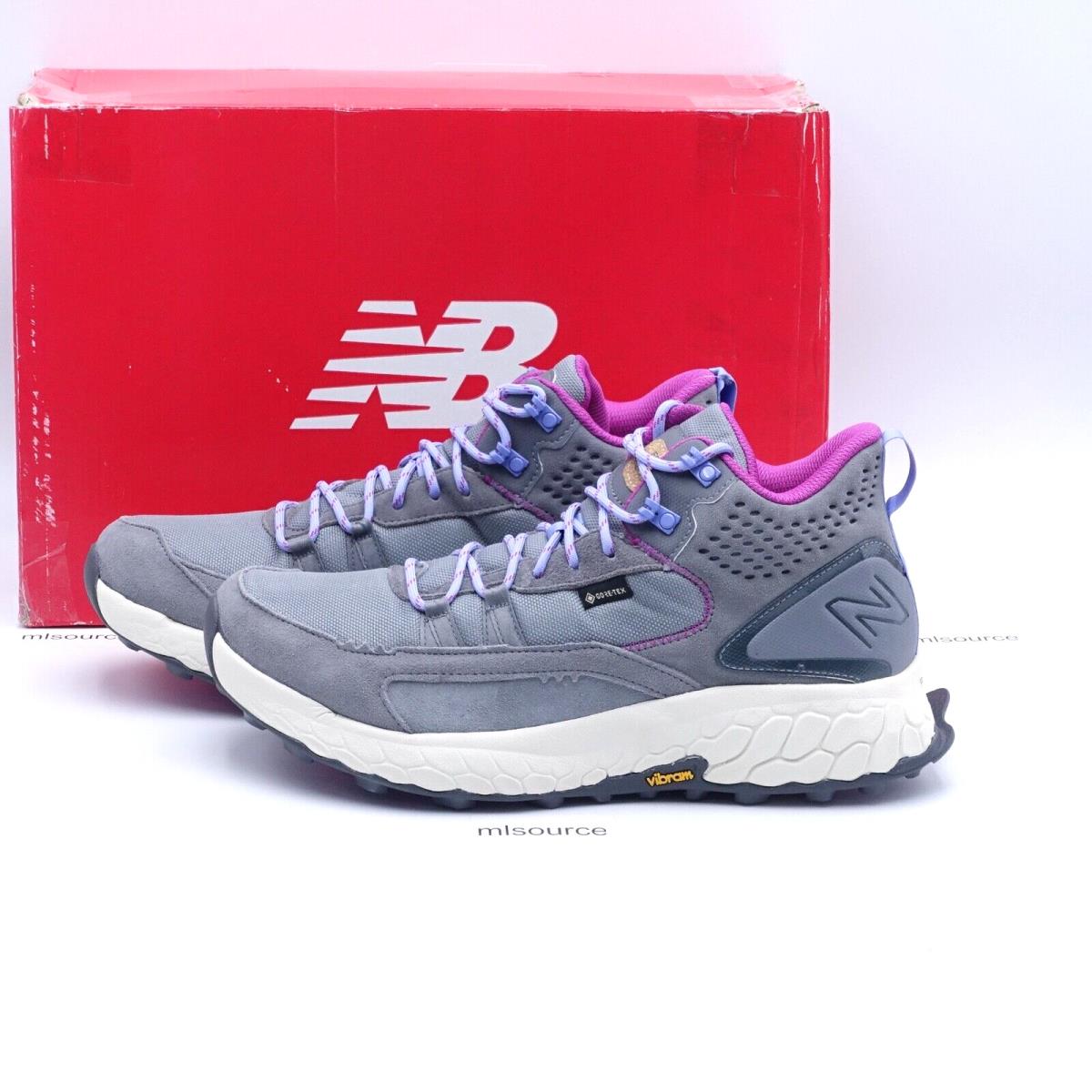 Size 11 Women`s New Balance Fresh Foam X Hierro Mid Gtx Gore-tex Waterproof Shoe - Gray