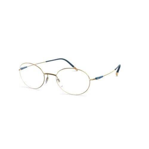 Silhouette Eyeglass Frames Dynamics Colorwave Fullrim 5524 7630 Gold/ink