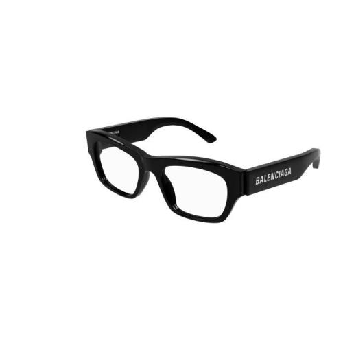 Balenciaga BB0264O 001 Black Rectangular Unisex Eyeglasses