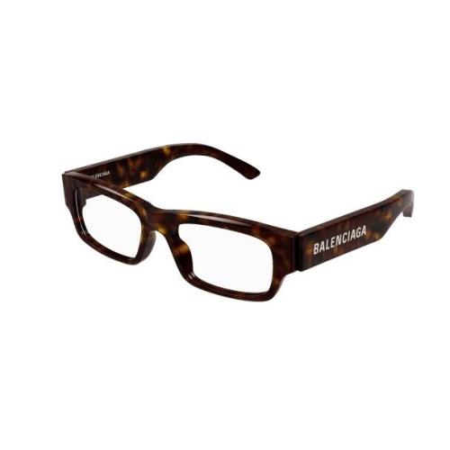 Balenciaga BB0265O 002 Havana Rectangular Men`s Eyeglasses