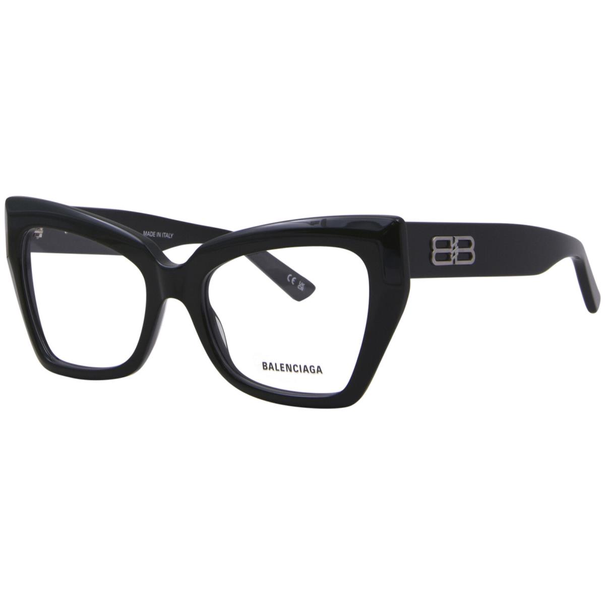 Balenciaga BB0275O 004 Eyeglasses Women`s Green Full Rim Square Shape 53mm