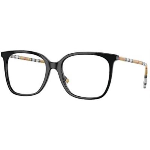 Burberry Rx Eyeglasses BE 2367-3853 Black W/demo Lens 54mm
