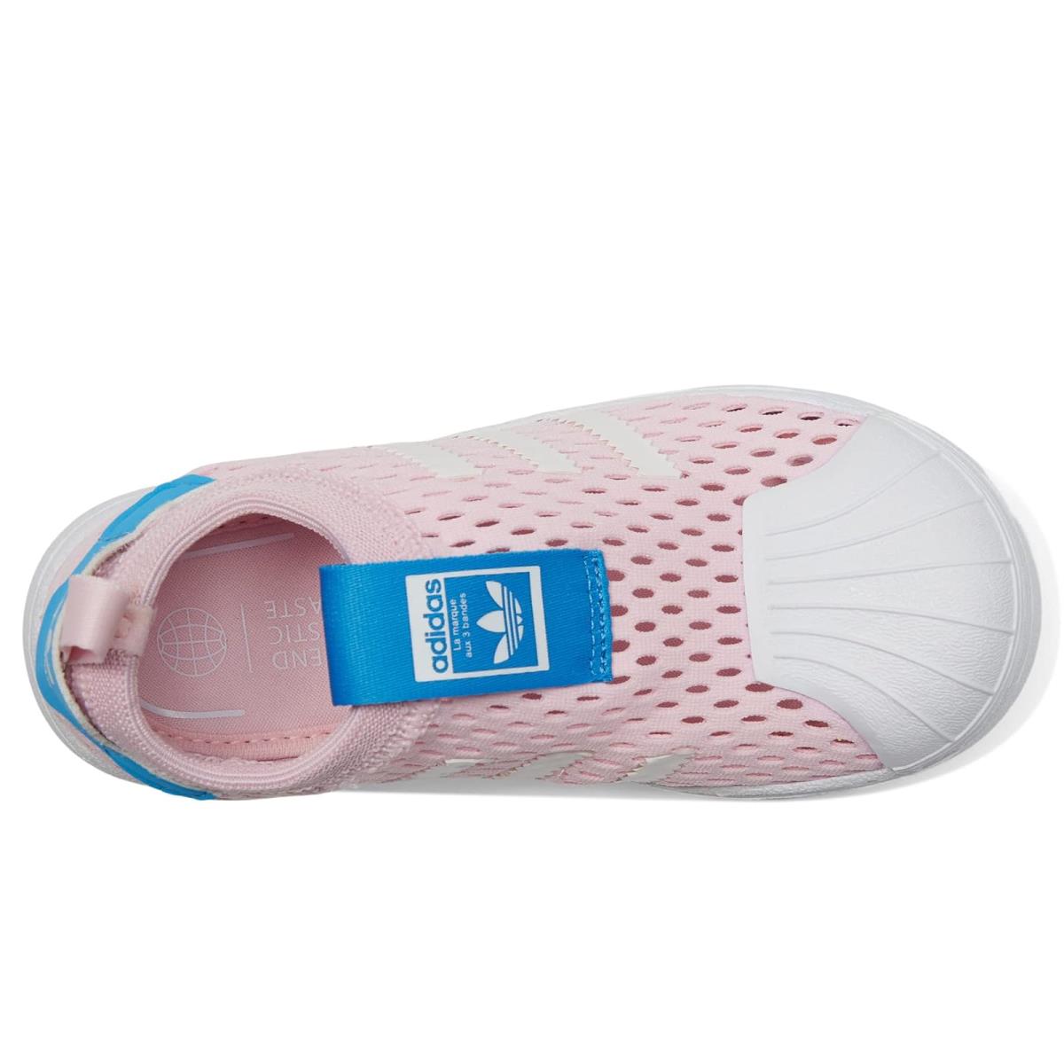 Girl`s Shoes Adidas Originals Kids Superstar 360 Toddler - Clear Pink/White/Pulse Blue