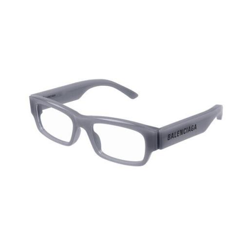 Balenciaga BB0265O 003 Grey Rectangular Men`s Eyeglasses