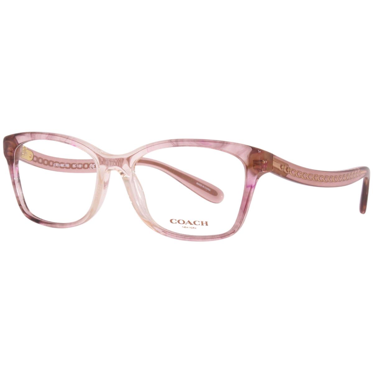 Coach HC6181 5656 Eyeglasses Frame Women`s Transparent Pink Ombre Full Rim 54mm