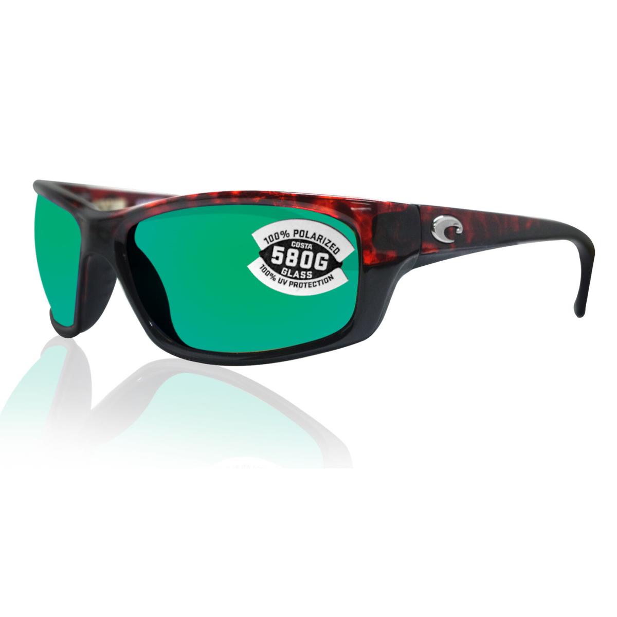 Costa Del Mar Jose Tortoise Frame Green Mirror 580 Glass Polarized Lens