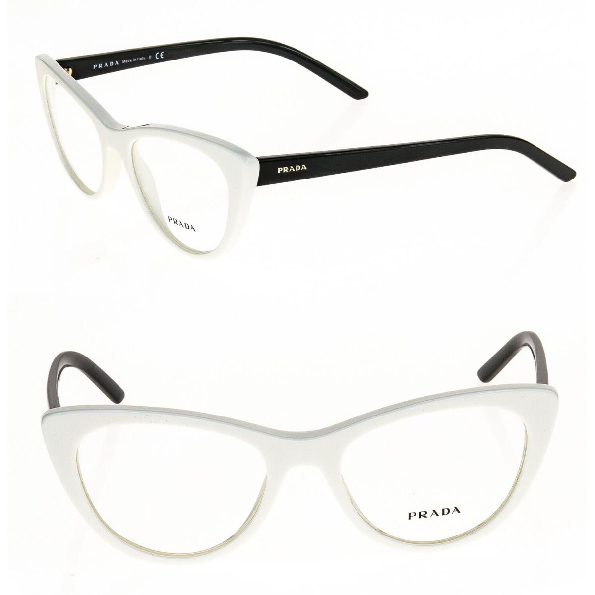 Prada PR05XV Black White Color Block Retro Eyeglasses Optical Frame 05X 51mm