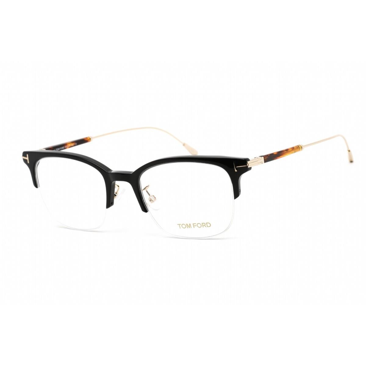 Tom Ford FT5645-D-B 001 Eyeglasses Black Gold Frame 52mm