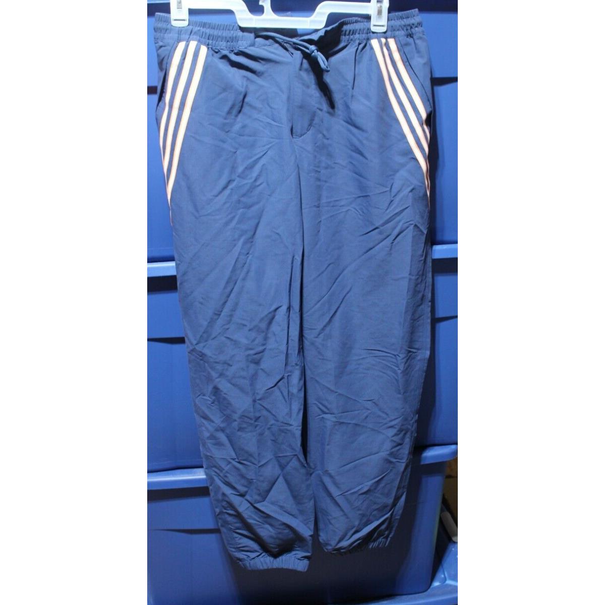 Adidas Men`s Workshop Pants Blue Orange Lightweight Size Large FU1010