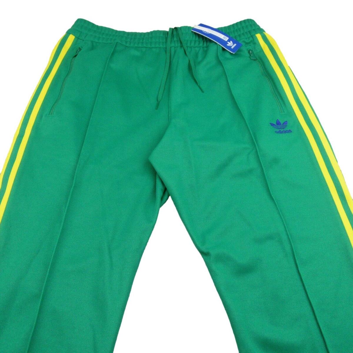 Adidas Beckenbauer Track Pants Team Green Men`s Size Medium Tapered HK7404