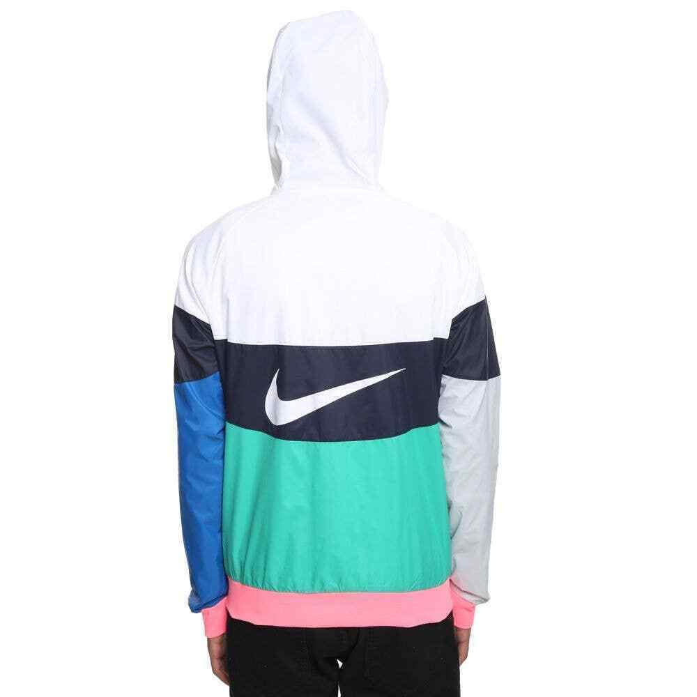 Nike Men`s Sportswear Windrunner Jacket White Multicolor Sz 2XL AJ1396-100