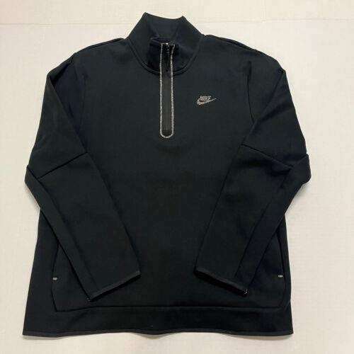 Nike Sportswear Tech Fleece Half-zip Top Black Heather DQ4314 010 Men`s XL
