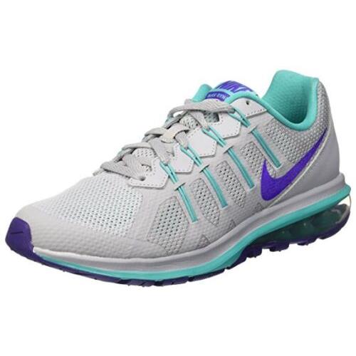 Nike Women`s Air Max Dynasty Running Shoe - 9 / Wolf Grey/fierce Purple/jade