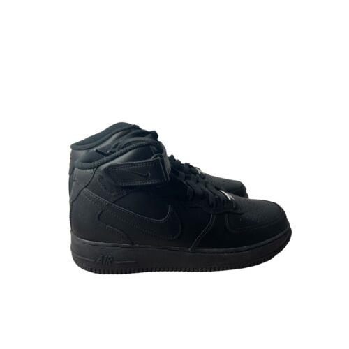 Size 11- Nike Air Force 1 Mid `07 Triple Black 2021 cw2289-001 Missing Lid