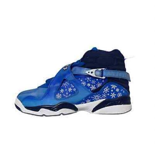 Nike Air Jordan Retro 8 Snowflake Blue Basketball Shoes Size 6.5Y Youth Blizzard - Blue
