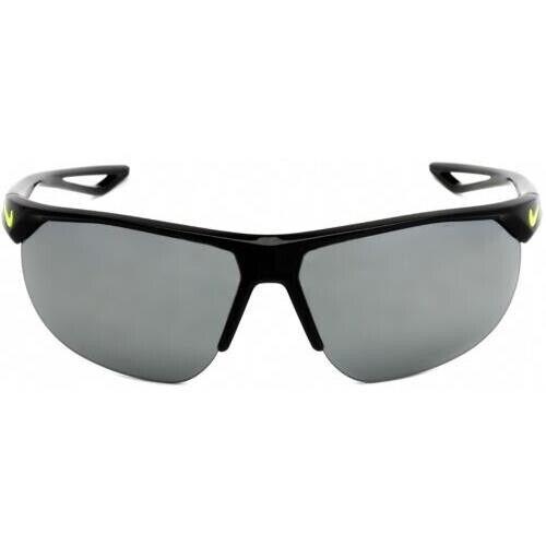 Nike Cross Trainer Max Optics Black / Grey Mirror 67 mm Sunglasses EV0937 001 - Frame: Black, Lens: Gray