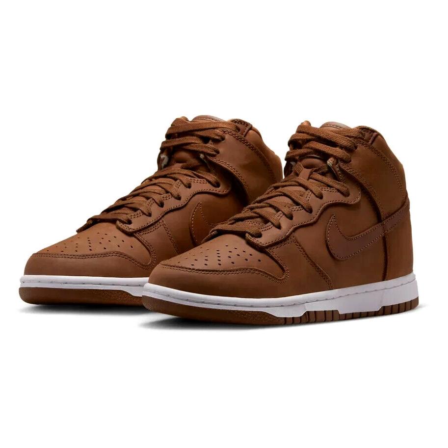 Nike Dunk High Prm WF Womens Size 6 Shoes DX2044 200 Pecan Brown - Multicolor