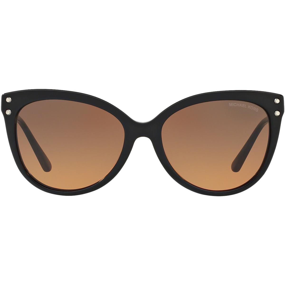 Michael Kors Jan Women`s Black Rounded Cat Eye Sunglasses - MK2045-317711-55