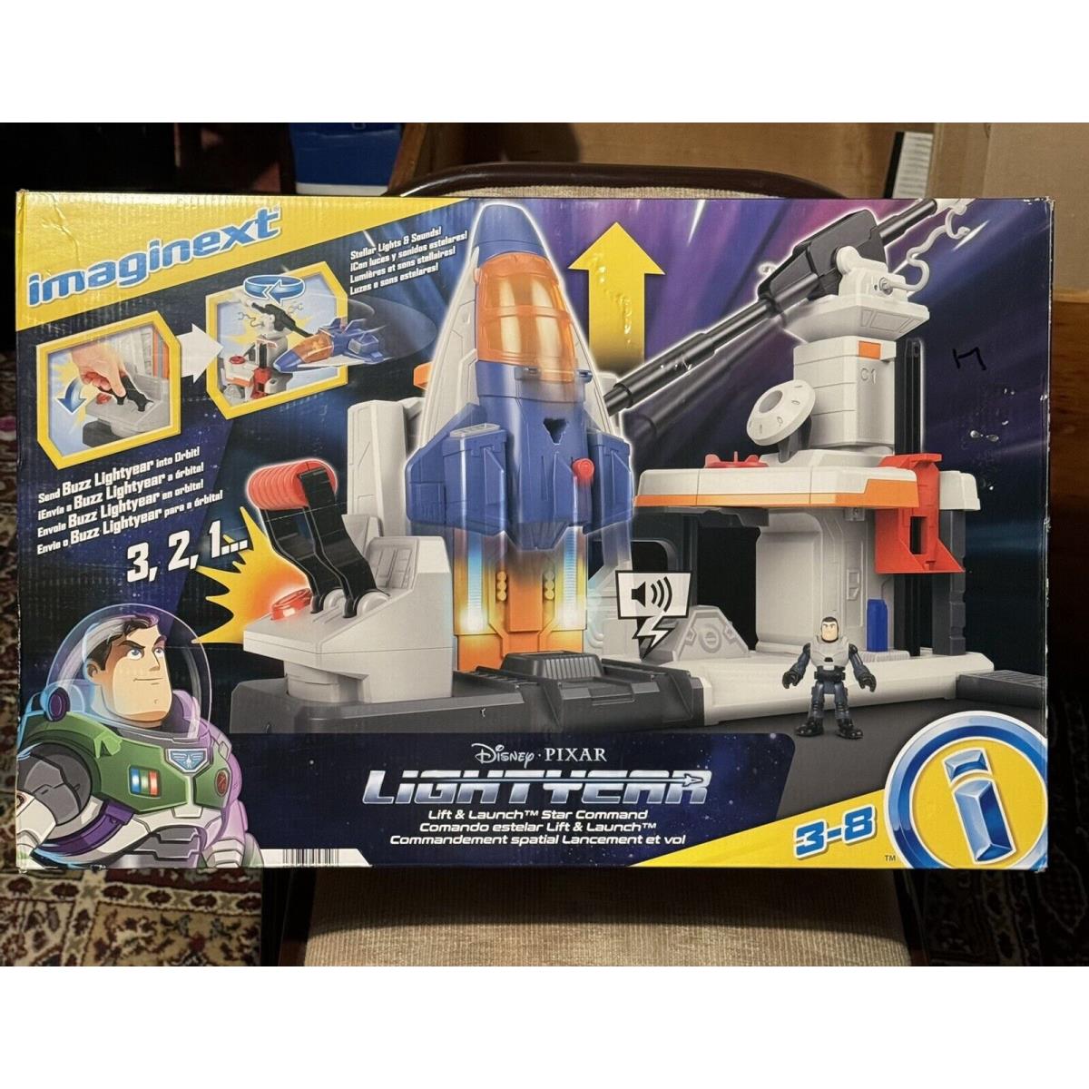 Imaginext Fisher Price Disney Pixar Lightyear Lift Launch Star Command Playset