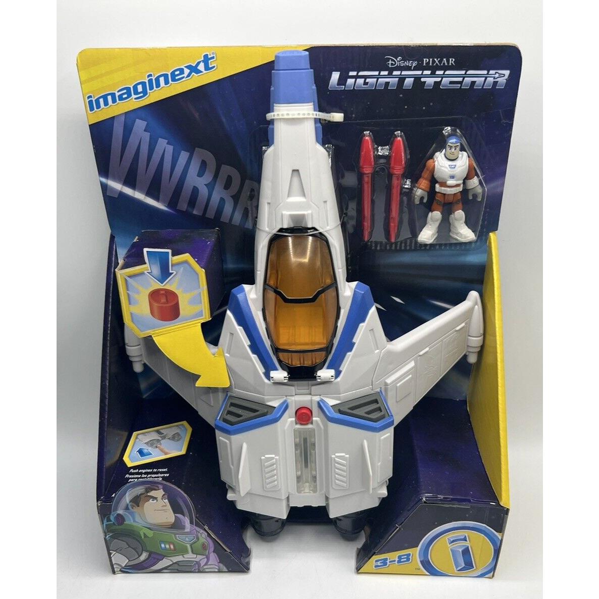 2022 Disney Pixar Buzz Lightyear XL-15 Spaceship Lights Sounds Figure Ages 3-8